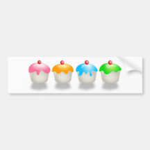 Coloured Buns Bumper Sticker