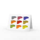 Coloured Butterfly Notecard