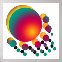 Coloured Circles Print