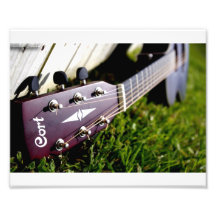 Coloured Cort Guitar Photograph