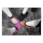 Coloured Crocs & Soft Shoes Card