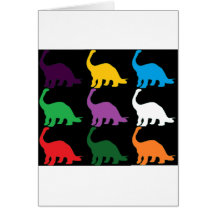 Coloured Dinos Cards