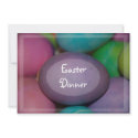 Coloured Eggs Easter Dinner Invitation
