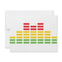 coloured equalizer icon invitation