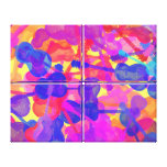 Coloured Guitar Collage Gallery Wrap Canvas