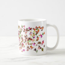 Coloured Leaf Coffee Mug