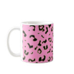 Coloured leopard print mugs
