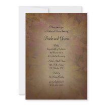 Coloured Maple Leaves Rehearsal Dinner Invitation