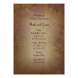 Coloured Maple Leaves Rehearsal Dinner Invitation