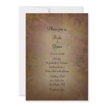 Coloured Maple Leaves Wedding Invitation