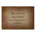 Coloured Maple Leaves Wedding RSVP Response Card Business Card