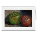 Coloured Pencil Apple Life Study Card