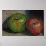 Coloured Pencil Apples posters
