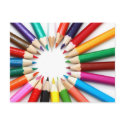 Coloured Pencil Postcard