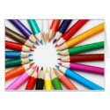 Coloured Pencils Blank Card