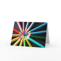 Coloured Pencils - Greeting Card