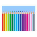 Coloured Pencils Postcards