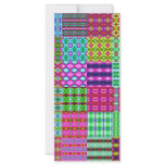 coloured rags background rack cards