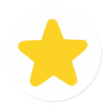 Coloured Star stickers