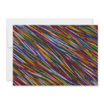 Coloured toothpicks invitations