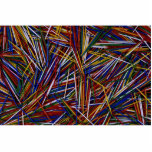 Coloured toothpicks Photo photo sculptures