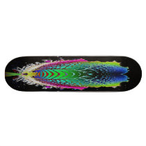 Coloured Trilobite Abstract Art Skateboard