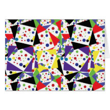 Colourful 80s/90s Vintage Thank You / Greeting Card