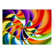 Colourful Abstract Design Card