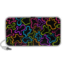 Colourful abstract doodle speakers