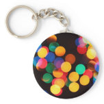 Colourful Abstract Dots Keychain