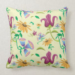 colourful abstract floral pillows