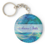 Colourful  Abstract Peacock Art keychains