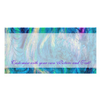 Colourful Abstract Peacock Art Name Your Photo Car