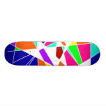 Colourful Abstract Power Art Skateboards