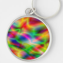Colourful abstraction Keychain