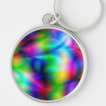 Colourful abstraction Keychain