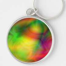 Colourful abstraction Keychain