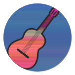 Colourful Acoustic Guitar stickers