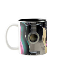 Colourful Acoustic Guitars Coffee Mug