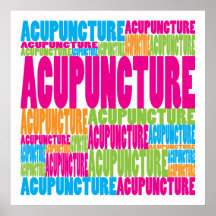 Colourful Acupuncture Poster