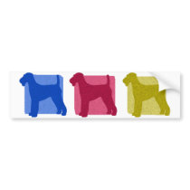 Colourful Airedale Terrier Silhouettes