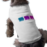 Colourful American Eskimo Dog Silhouettes pet clothing