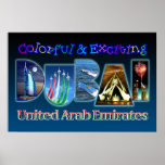 Colourful and Exciting Dubai posters