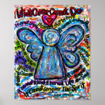 Colourful Angel Angel Poster Print
