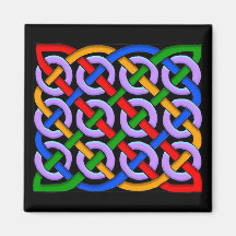 Colourful Antique Celtic Art Tees and Gifts Fridge Magnets