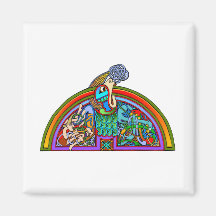 Colourful Antique Style Celtic Art Tees and Gifts Magnet