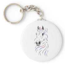 Colourful Arabian Horse Head