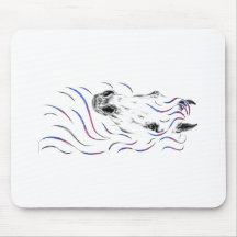 Colourful Arabian Horse Head Mouse Mat