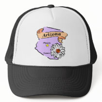 Colourful Arizona Map Gifts and Tees Hat