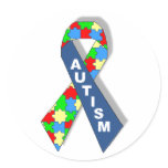 Colourful Autism Awareness Ribbon